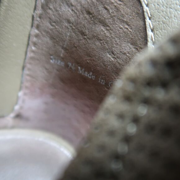 Dolce Vita Shoes Womens 7.5 Bootie Fashion Open Toe Cutout Chunky Heel Olive Zip - Picture 15 of 15